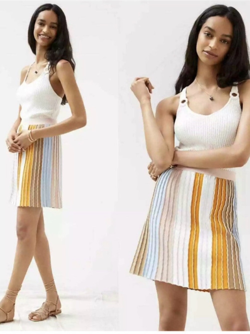 Eva Franco x Anthropologie Knit Mini Skirt XS